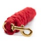 image 4 of Gallop Equestrian Premium Headcollar Lead Rope With Solid Brass Trigger Clip Black | Size: One Size
Colour: Red