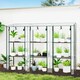 image 2 of Outsunny 3 Tier Lean-to Mini Greenhouse with Plastic Cover, Clear