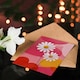 image 4 of Daisy Flower Blooms Modern Abstract Love Hearts Valentine's Day Card