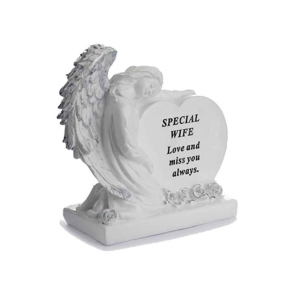 Angel Heart Plaque 17x17cm - Wife DF19233-N