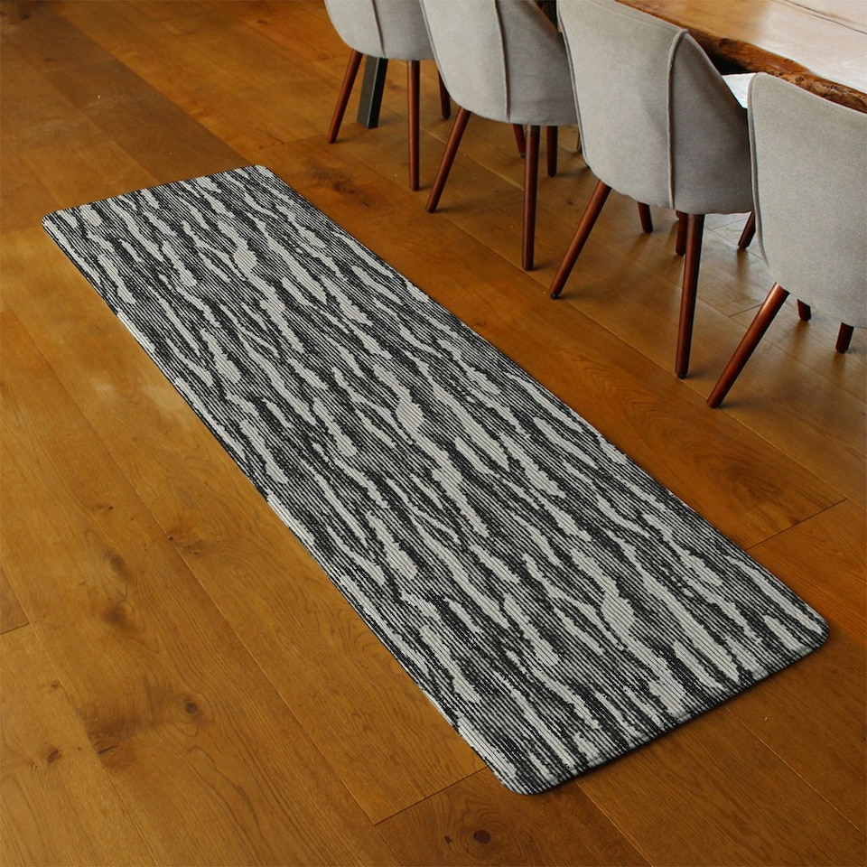 image 1 of Grunged Stripes (Runner Rug) Multi