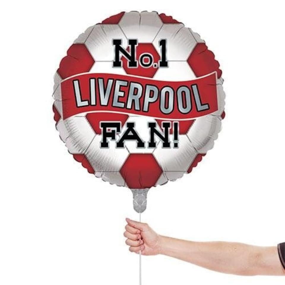 image 1 of No. 1 Liverpool Fan Football Round Foil Helium Balloon 46cm / 18 in | Red