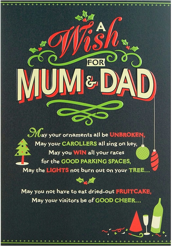 image 1 of Christmas Card to Mum & Dad 'Just How You Like It'