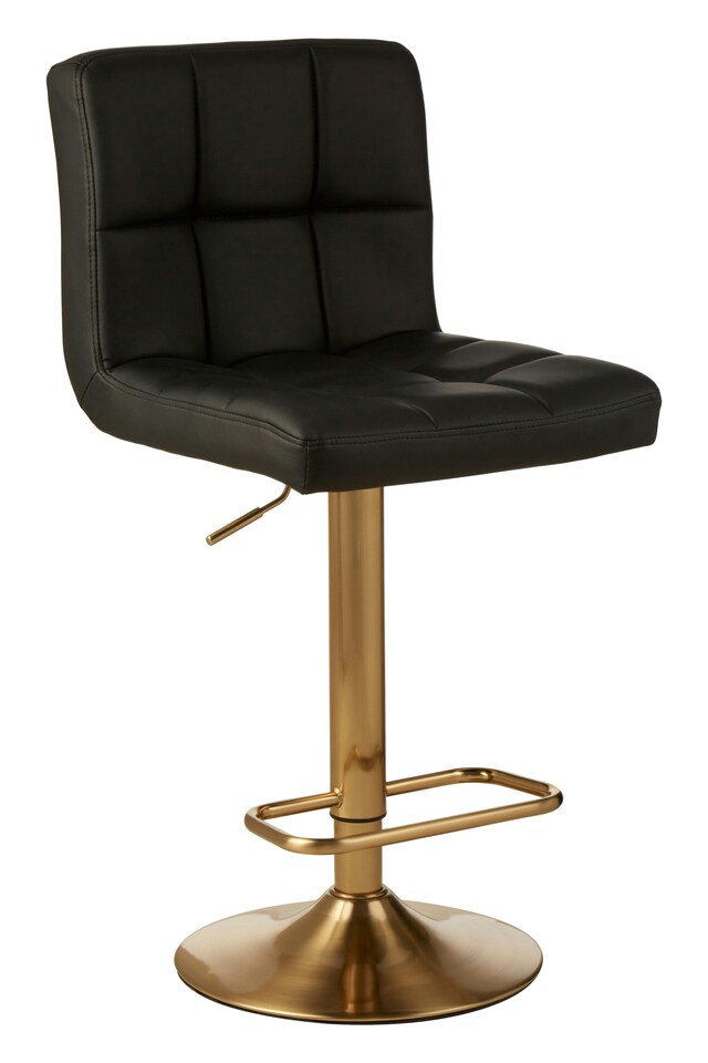 image 1 of Interiors by Premier Elegant Design Quilted Bar Stool, Comfort And Stable Counter Stool, Height Adjustable Contemporary Bar Stool