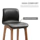 image 5 of HOMCOM Modern Wood Bar Chairs Kitchen Cafe Stools Dining Barstool Brown