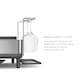 image 6 of Simplehuman Steel Frame Dish Rack Dish Drainer, Brushed Stainless Steel