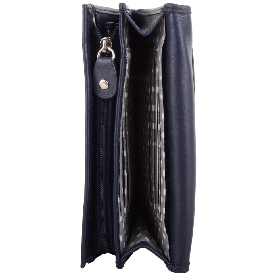 image 1 of Leather Magnetic Flap Inside Pockets Panelled Purse Money Holder | Pink | Watermelon