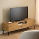 image 5 of Seaford Tv Unit 2 Doors 1 Drawer in Matt Wild Oak Brown