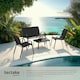 image 4 of Garden Furniture Set Nora - up to 4 people, textilene fabric, weather-resistant | Black | black | 70 x 111 x 83 cm | 1