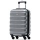 image 1 of 55x35x20cm Carry On Cabin Hard Shell Suitcase - 100+ Airlines Approved Including EasyJet (Paid), British Airways, Ryanair (Priority), TUI Silver | Silver Gloss | Cabin Bag