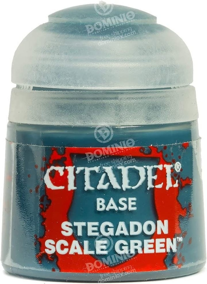 image 1 of Games Workshop Citadel Colour Base: Stegadon Scale Green (12ml) Paint