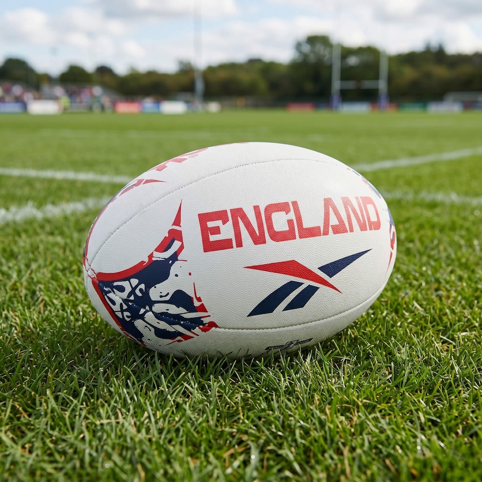 image 1 of Reebok England Size 5 Rugby Ball Durable Training and Match Ball