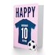 image 2 of Football Strip Kit Dark Jersey Top 10 Year old Kids 10th Birthday Card