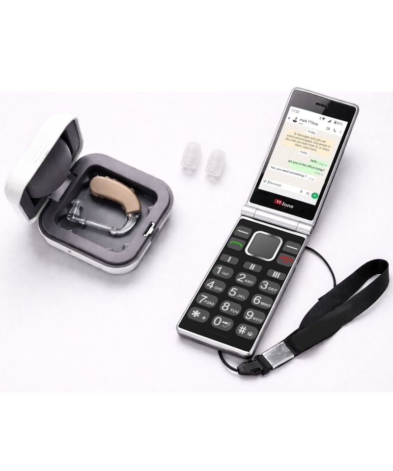 image 1 of TTfone TT990 4G Flip Phone with Android 14 (De-Googled)  - EE Pay as you go