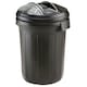 image 3 of 1 x 80 Litre Shatterproof Refuse Bin With Lid Ideal For Indoor & Outdoor Use Black