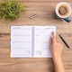 image 8 of 2026 - 2027 Academic Diary A5 Week to View - Spiral Bound Mid Year Planner Aug 2026 to Jul 2027 - Hardback | Black | Wolf
