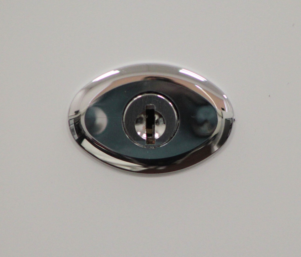 image 1 of Igenix IG3711 Counter Top Fridge with Lock, 47 Litre, White