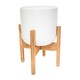 image 1 of Lisbon Pot & Stand White