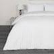image 4 of OHS Embossed Geometric Textured Duvet Cover and Pillowcase Set, King - White
