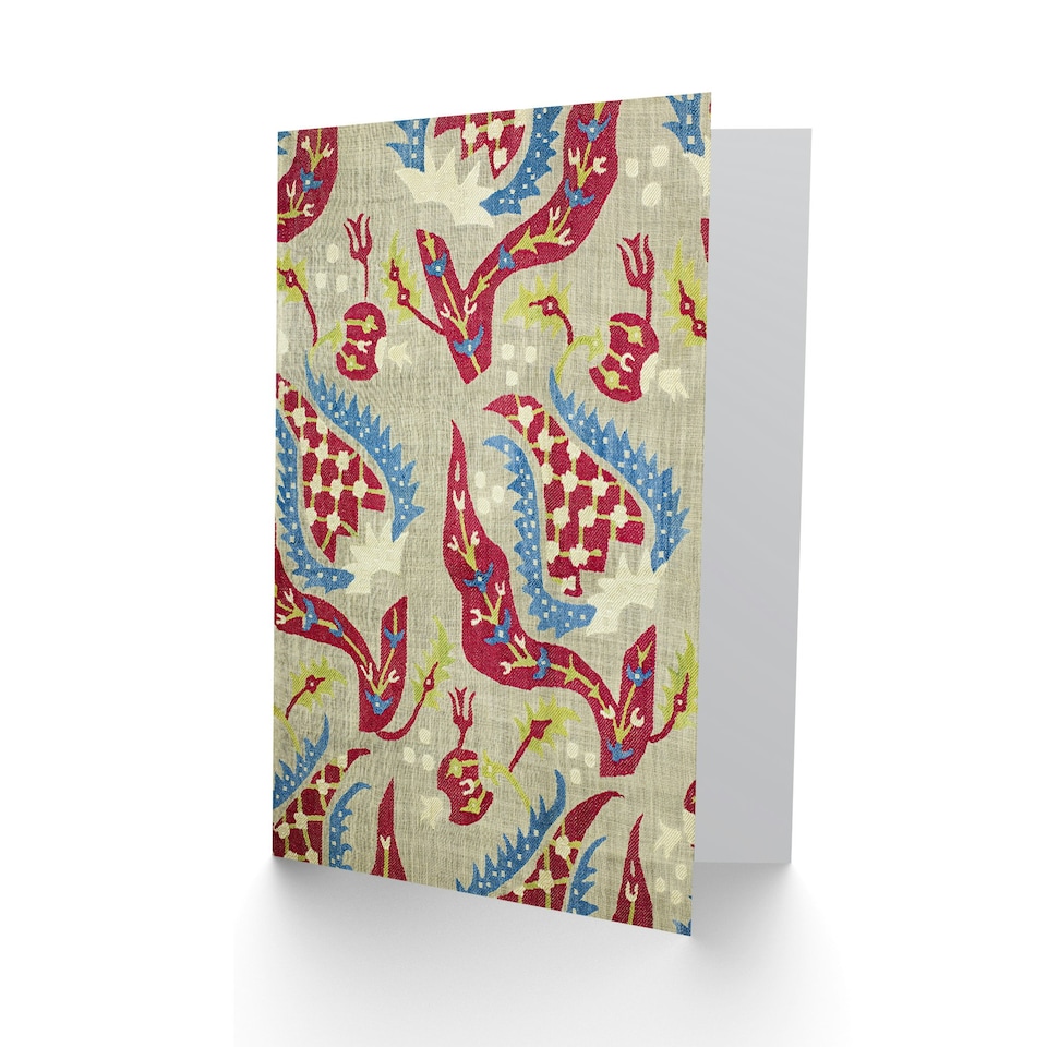 image 1 of William Morris Art Card Turkish Bed Cover Floral Pattern