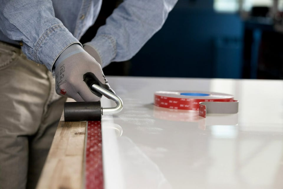 image 1 of 3M VHB 4910 F Transparent Acrylic Foam Tape, 19 mm x 3 m, 1.1 mm Thick