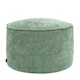 image 1 of icon Round Chenille Bean Bag Pouffe Sage Green Large Chenille Footstool Green