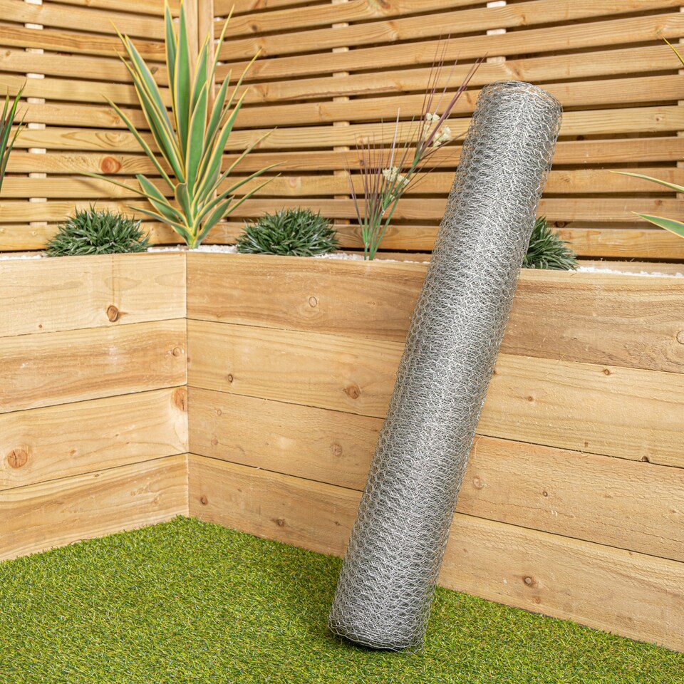 image 1 of Wire Garden Netting - 10m x 0.9m x 13mm - Black