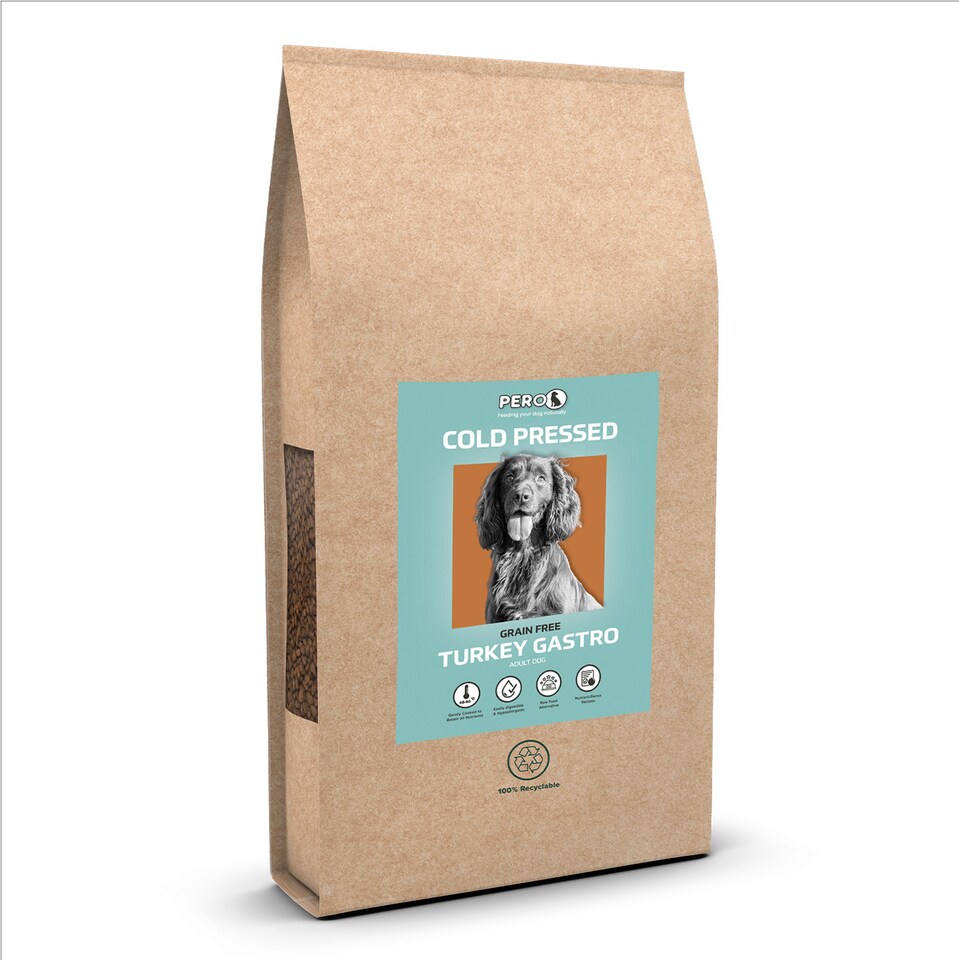 image 1 of Pero Cold Pressed Dog Food - Turkey Gastro | Brown | 2kg | Turkey | 1