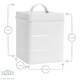 image 3 of Harbour Housewares White Vintage Metal Kitchen Sugar Canister Kitchen Caddy Kitchen Storage Containers Canisters