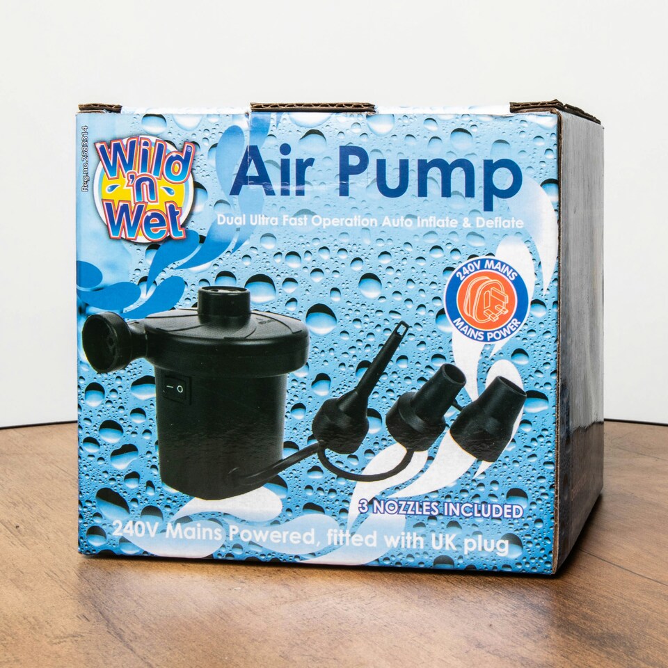 image 1 of 240v Plug in Mains Operated Inflate and Deflate Pump for Pools Boats Camping