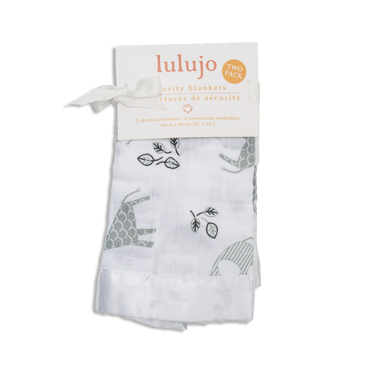Lulujo Muslin Security Comforter Blanket 2 pack - Afrique