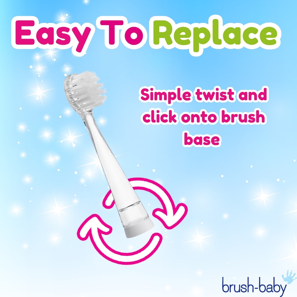 image 1 of Brush Baby Replacement KidzSonicÂ® Kids Electric Toothbrush Heads