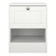image 2 of Brande Nightstand with1 Frame Drawer in White White