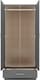 image 3 of Nevada 2 Door 1 Drawer Mirrored Wardrobe | Grey | 3D Effect Grey
