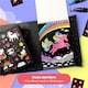 image 4 of Neon Colouring Set - Unicorns and Friends