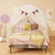 image 5 of COSTWAY Kids Play Tent Indoor & Outdoor Extra Large Playhouse Tent-Beige