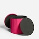 image 8 of OHS Matte Velvet Soft Round Foldable Footstool Seat Storage Organiser Ottoman Pink | Bright Pink