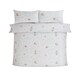 image 3 of Manifesting Polycotton Duvet Cover Set With Pillowcase | White | Single | 1