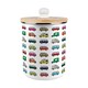 image 1 of Campervan Print Food Waste Caddy - Metal 2L Decorative Kitchen Compost Bin