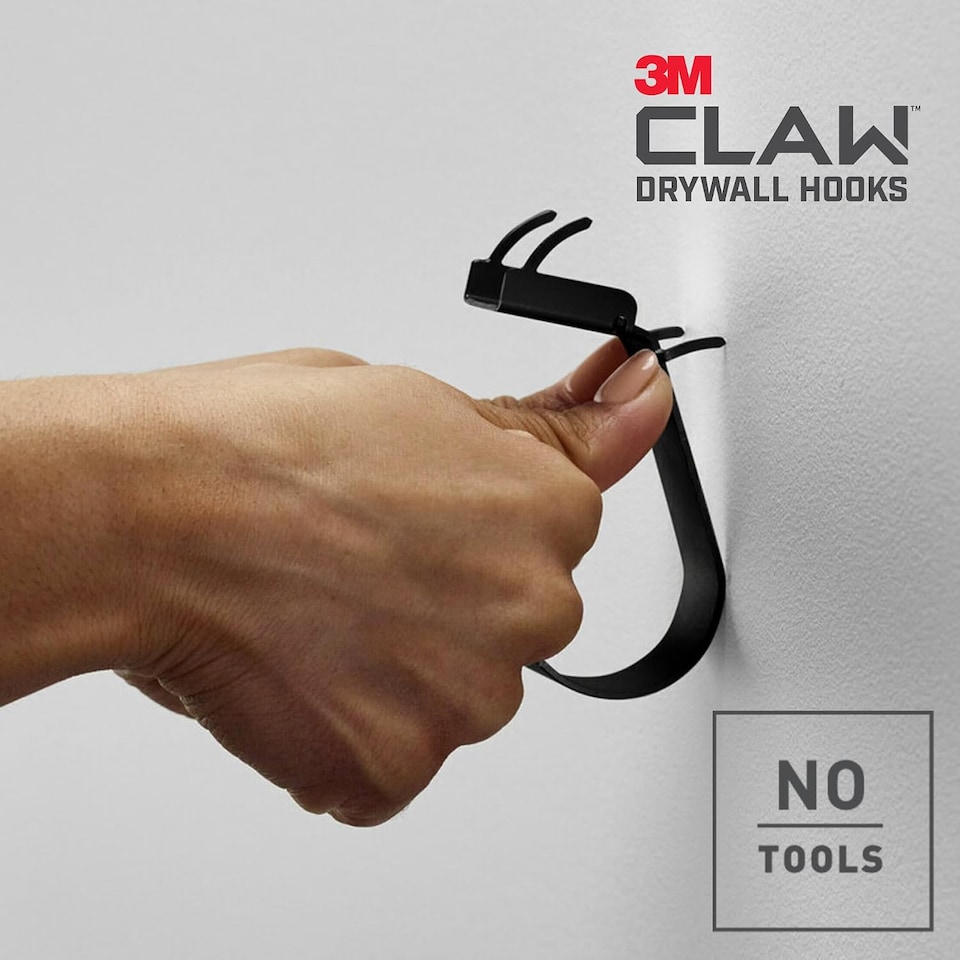 image 1 of 3M CLAW Plasterboard Hook, Holds up to 7 kg