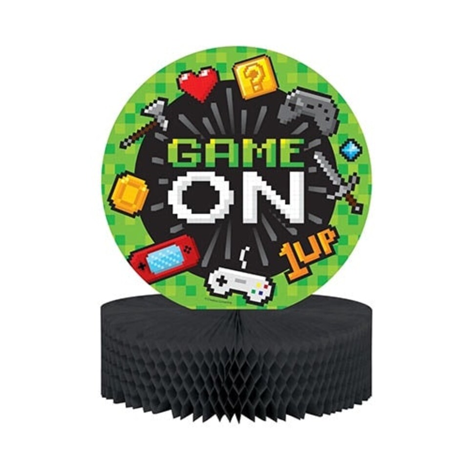 Gaming Party Honeycomb Table Centrepiece Decoration 30cm