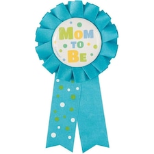 Unique Party Mom To Be Rosette Baby Shower Party Badge - Blue - One Size