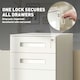 image 5 of Vinsetto Lockable Mobile Filing Cabinet w/ 3 Drawers 