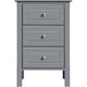 image 1 of Yaheetech Modern Style Side Table with 3 Spacious Drawers