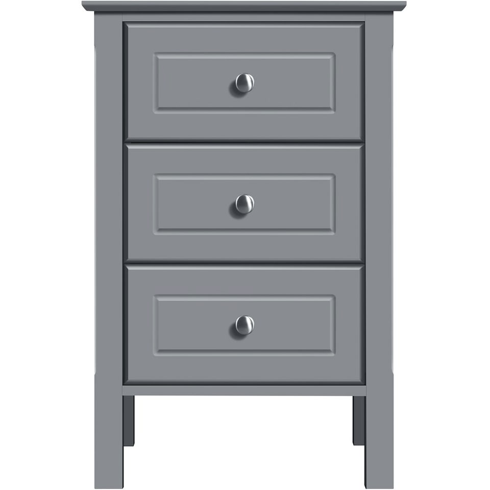 image 1 of Yaheetech Modern Style Side Table with 3 Spacious Drawers