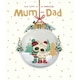 image 2 of Boofle Snow Scene Inside Large Bauble Mum Dad Christmas Card