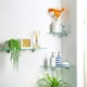 image 5 of Harbour Housewares Glass Wall Shelves - Clear - 40cm - 3 Pack - Bathroom/Display Use Clear