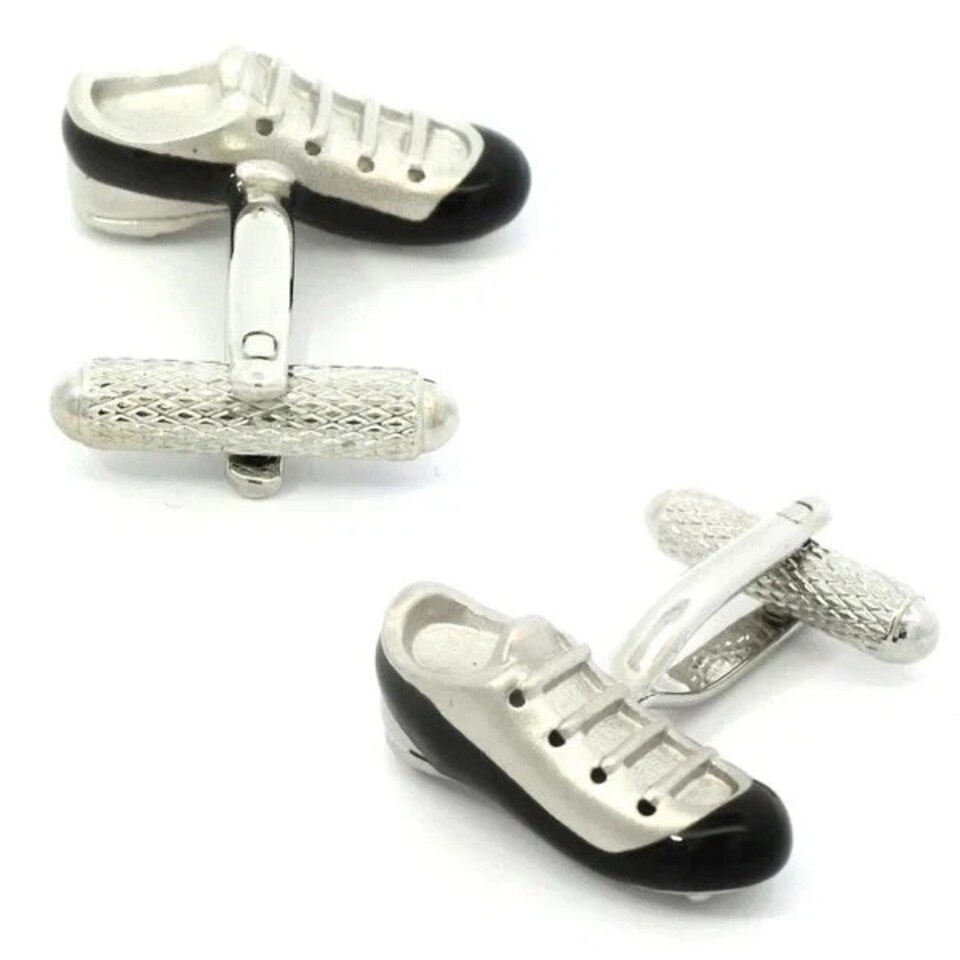image 1 of Football Boots Cufflinks - Onyx Art CK12 Novelty Cuffs