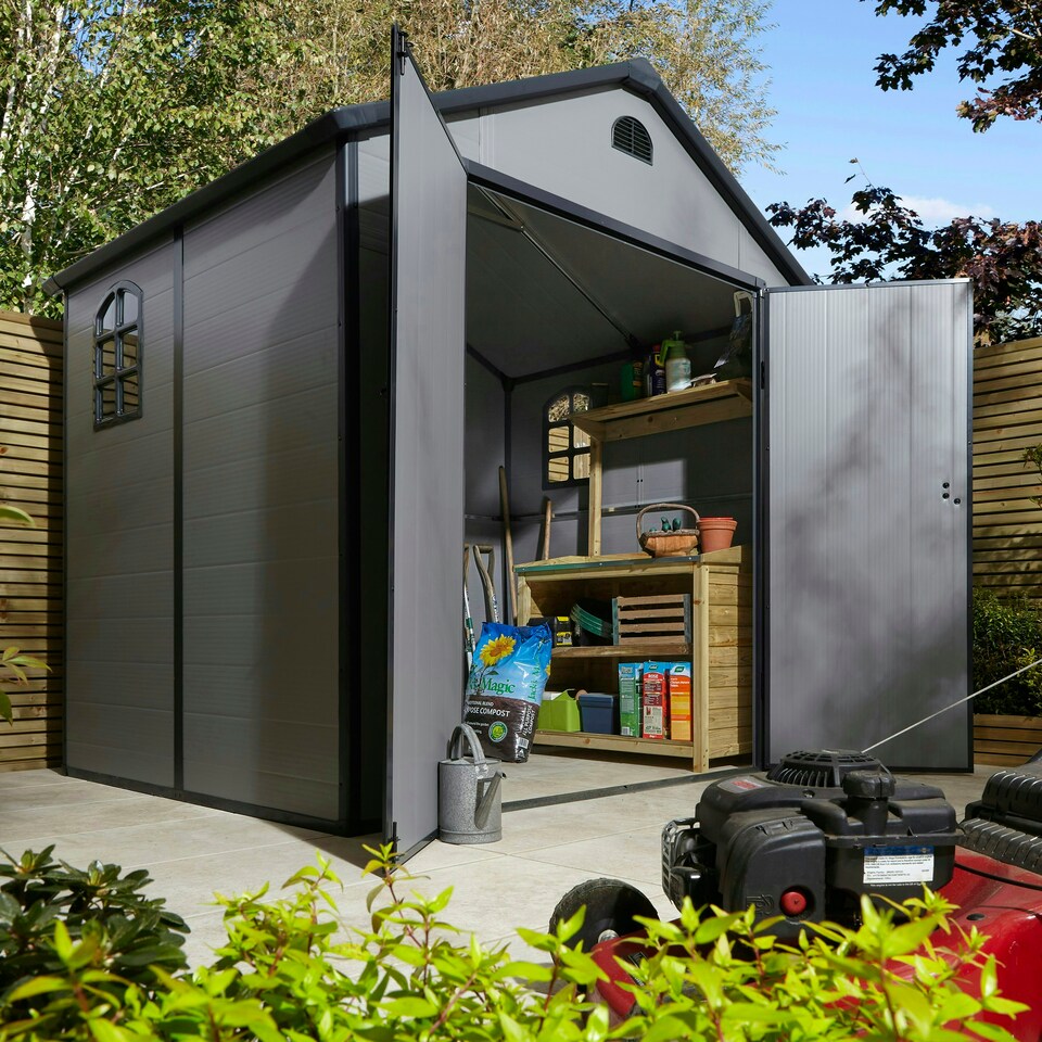 image 1 of Rowlinson Airevale Shed 8x6 Grey
