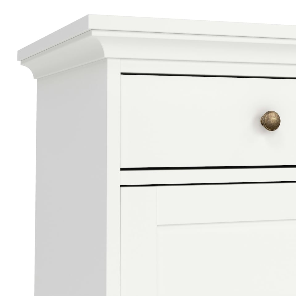 image 1 of Paris Sideboard with 3 doors and 3 drawers in White White